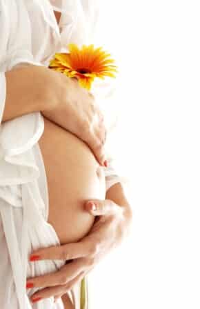 pregnant beauty flower compressed